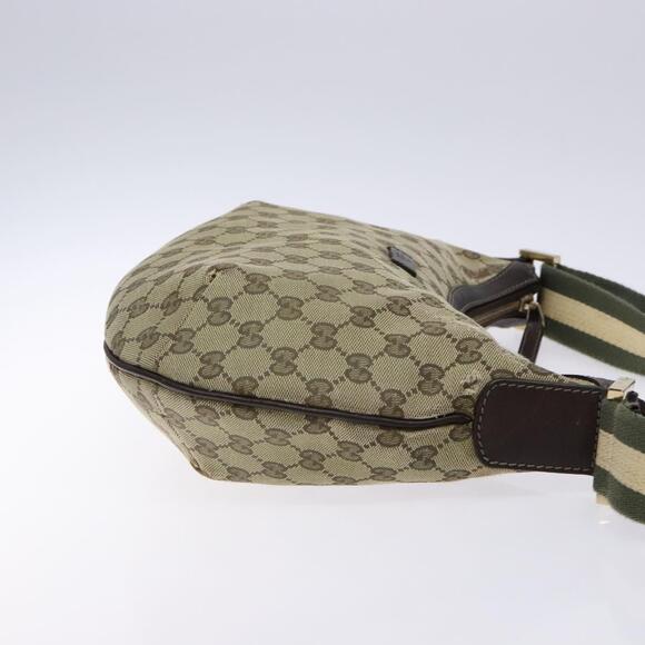 GUCCI GG Canvas Shoulder Bag Beige Gold - Picture 4 of 16